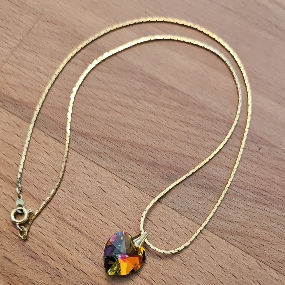 Gold Heart Pendant Necklace
